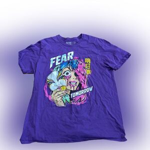 WWE Fear Tomorrow Asuka Purple Fear T-shirt